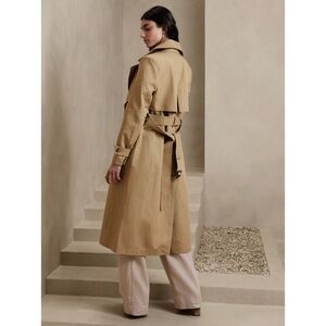 Banana Republic Rio Bonded Trench Coat Khaki Beige